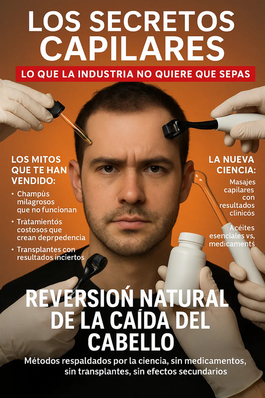 E-book: LOS SECRETOS QUE LA INDUSTRIA CAPILAR NO QUIERE QUE SEPAS SOBRE LA CAÍDA DEL CABELLO